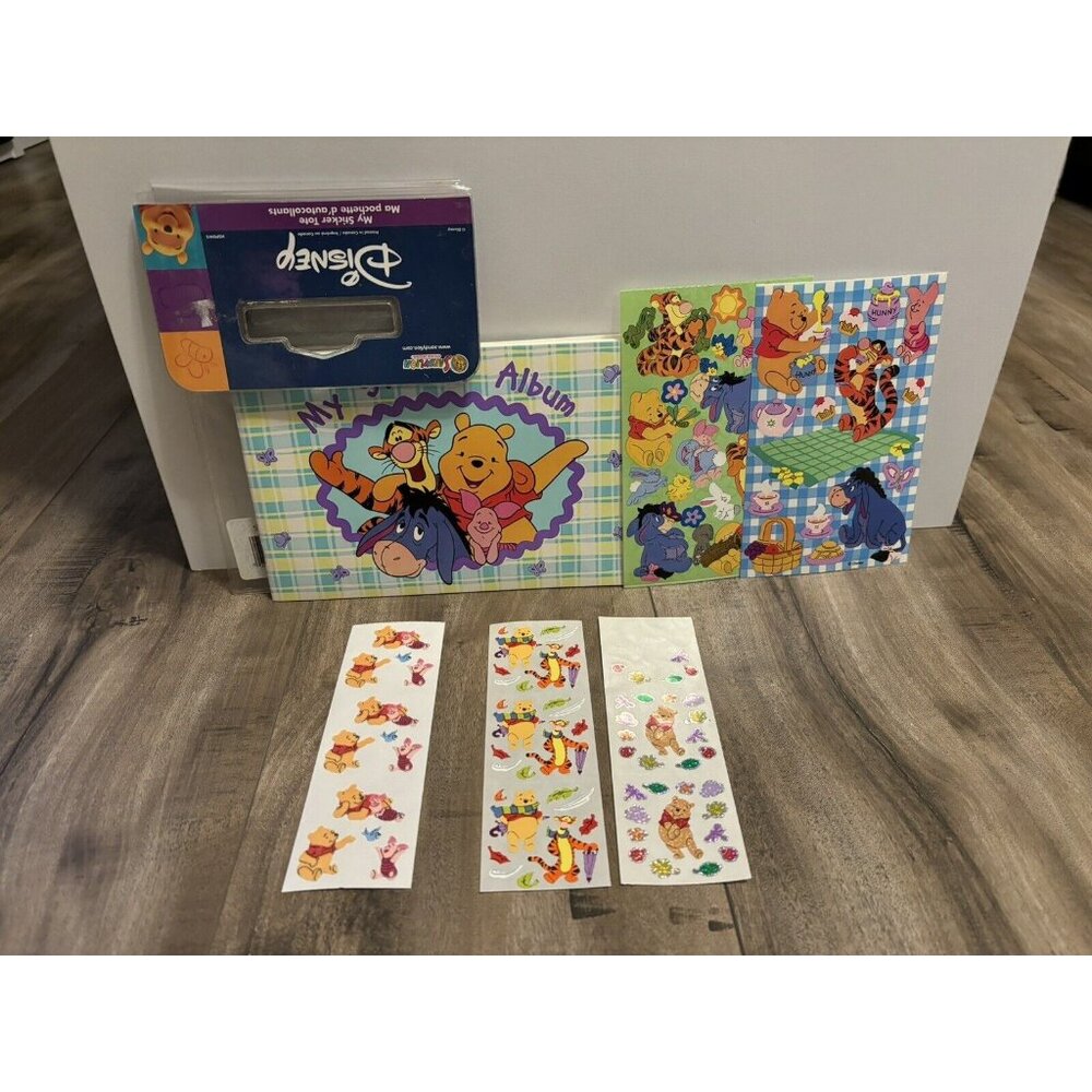 Vintage Sandylion Sticker Album With Stickers Disney Winnie Pooh